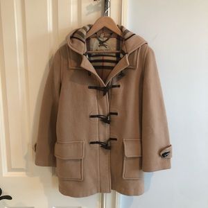 Burberry Toggle Coat Size 2